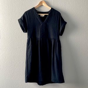 Black Universal Thread Cotton Mini Dress